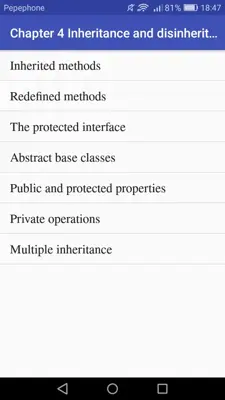 Object Oriented Programming android App screenshot 1